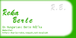 reka berle business card